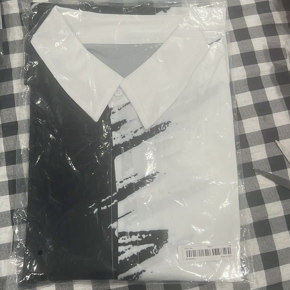 NWT!!! Mens street style vintage 3D oil brush painted print shirt; Sz 4X(52) - Picture 7 of 7